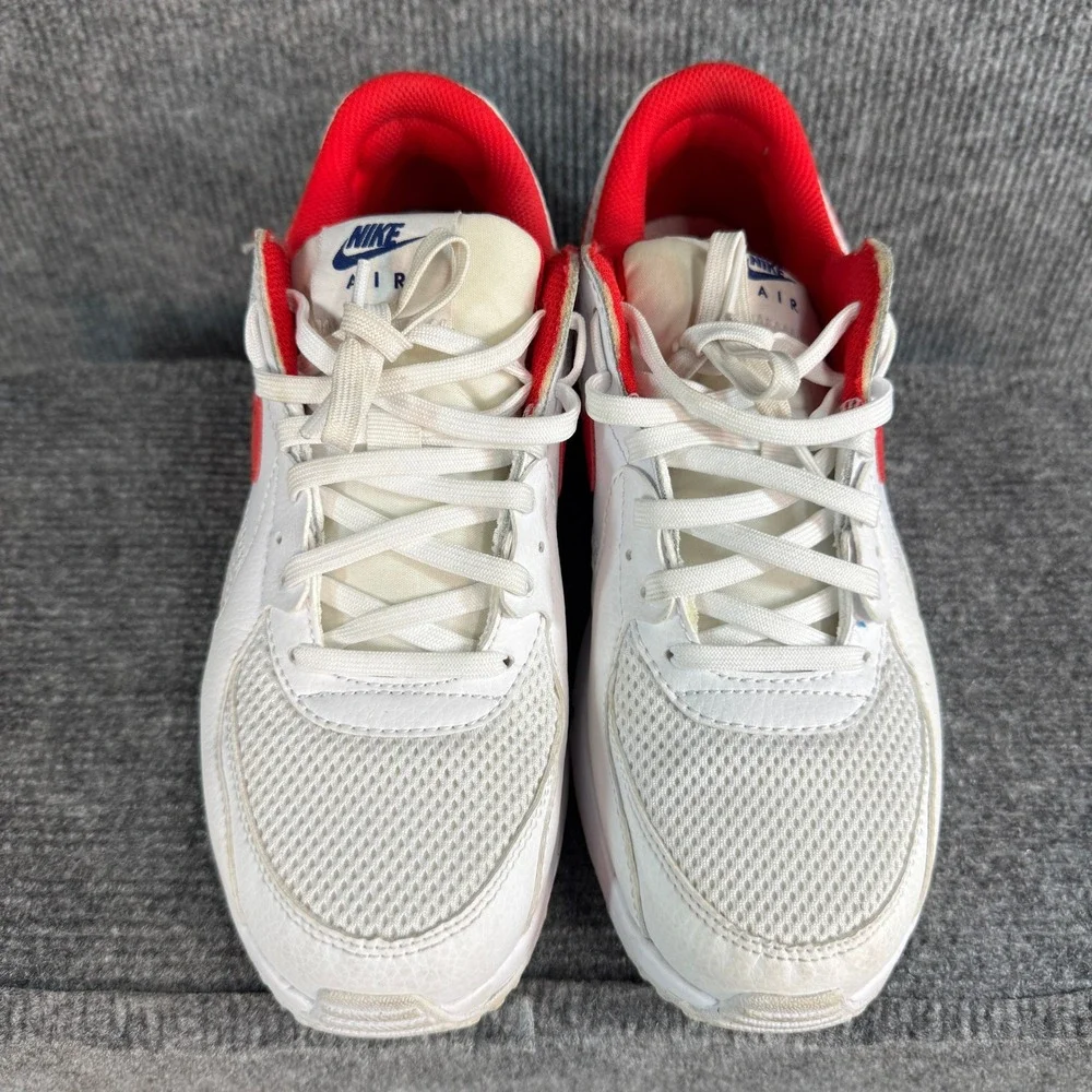 Nike Air Max Excee White Red Navy Blue Low Top Sneakers Women's 7.5